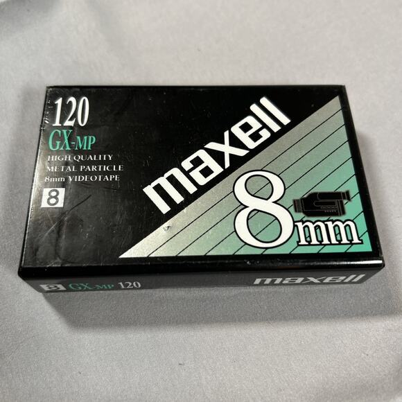 NOS - Factory Sealed MAXELL 8 mm Blank Video Tape (120 GX MP) Free Shipping. - Picture 2 of 5